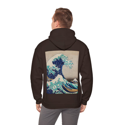 The Great Wave off Kanagawa by Katsushika Hokusai Heavy Blend™ Hooded Sweatshirt