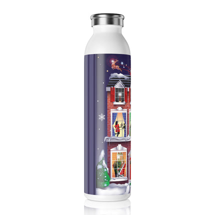 A Christmas Eve Celebration Slim Water Bottle