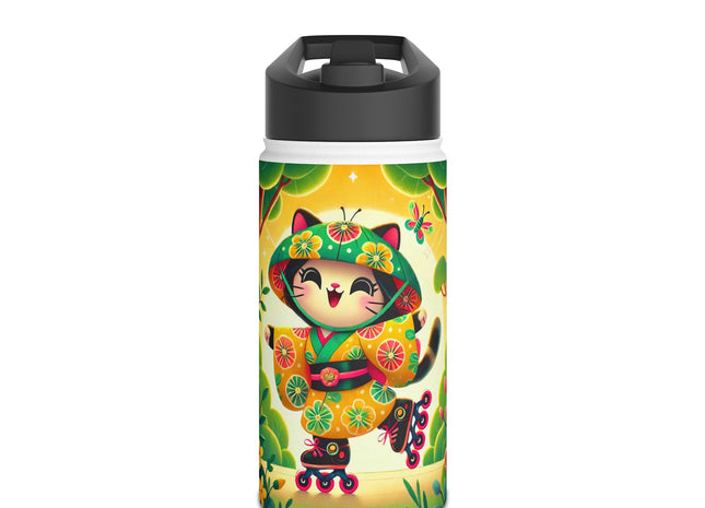Firefly Dance on Wheels Stainless Steel Water Bottle, Standard Lid