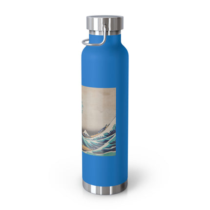 The Great Wave off Kanagawa by Katsushika Hokusai Copper Vacuum Insulated Bottle, 22oz
