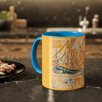 Saint-Tropez by Paul Signac Colorful Mugs (11oz, 15oz)
