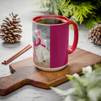 The Red Bird Colorful Mugs – Gentle Storybook Charm & Elegant Whimsy