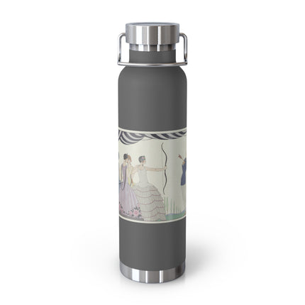 Visez au coeur, belles dames! by George Barbier Copper Vacuum Insulated Bottle, 22oz