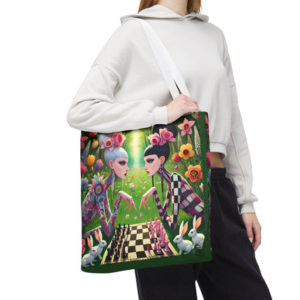 The Spring Gambit: A Fairy’s Move Tote Bag – Whimsical Chess & Spring Magic