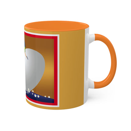 Crack-Up Comedy: The Great Egg Duel Colorful Mugs, 11oz