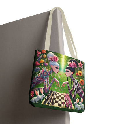 The Spring Gambit: A Fairy’s Move Tote Bag – Whimsical Chess & Spring Magic