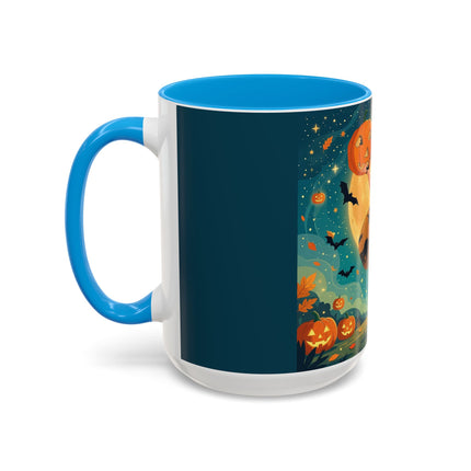 🦇🎃 The Witch Of Batwing Pumpkin Hollow Colorful Mug – Moonlit Halloween Charm