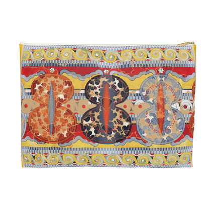 Reproduction of The Shield Frieze Accessory Pouch – Emile Gilliéron Mycenaean Fresco Design