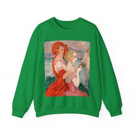 Sur la Route d'Anacapri by Gerda Wegener Heavy Blend™ Crewneck Sweatshirt
