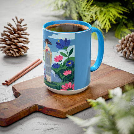 Garden Of New Beginnings Colorful Mugs – Art Deco Floral Elegance