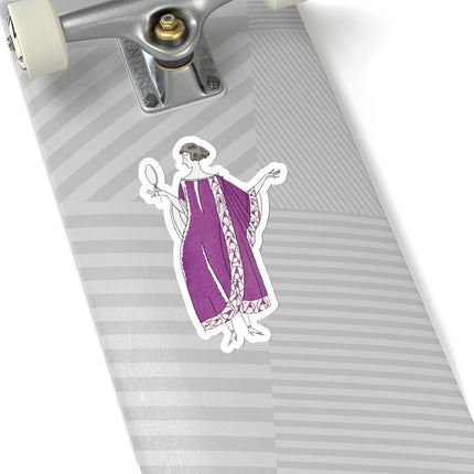 Jamais prêtes! (Never Ready!) by Charles Martin Kiss-Cut Stickers (4 Sizes)