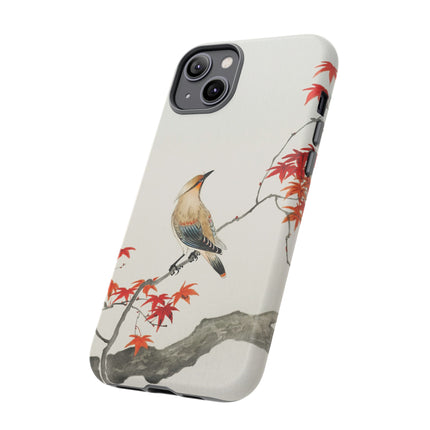 Japanese Bird on Maple by Ohara Koson Phone Cases
