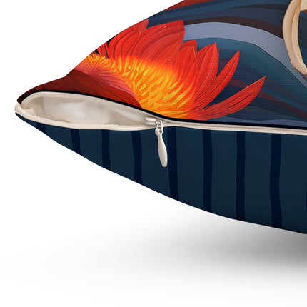 Falcon's Sunset Masterpiece Spun Polyester Square Pillow