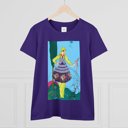 Exquisite Elegance by Umberto Brunelleschi Women's Midweight Cotton Tee