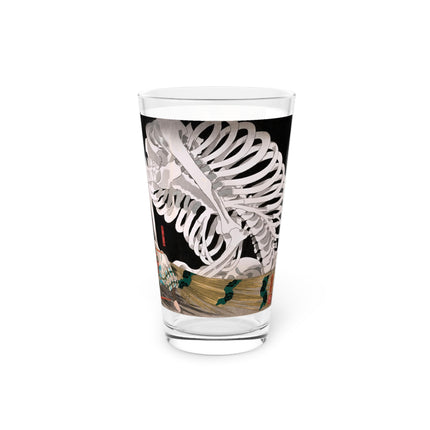 Mitsukuni Defying the Skeleton Spectre by Utagawa Kuniyoshi Glass, 16oz