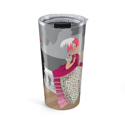 The Red Bird 20oz Tumbler – Gentle Storybook Charm & Elegant Whimsy