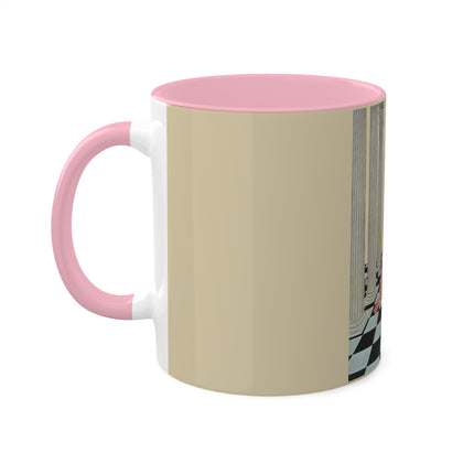 Cadmus Beheld a Female Figure by Virginia Frances Sterrett Colorful Mugs, 11oz
