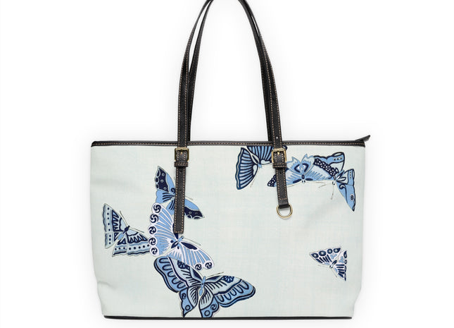 Japanese Butterfly by Kamisaka Sekka PU Leather Shoulder Bag