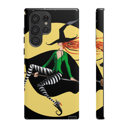 A Witch’s Moonlit Flight Phone Cases