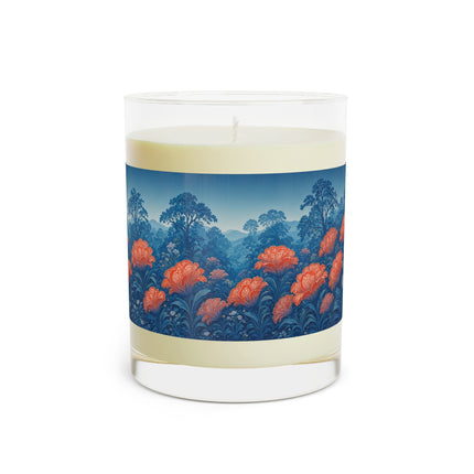 🌺🩰 The Scarlet Blossom Garden Ballerina Scented Candle – Art Deco Floral Ballet