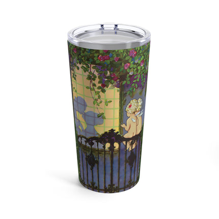 Whispers of Love: A Vintage Art Deco Fairytale Tumbler 20oz