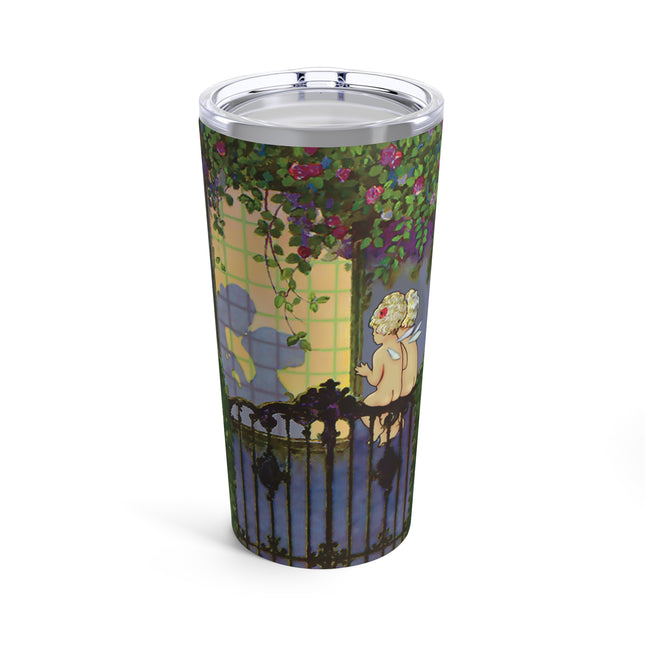 Whispers of Love: A Vintage Art Deco Fairytale Tumbler 20oz