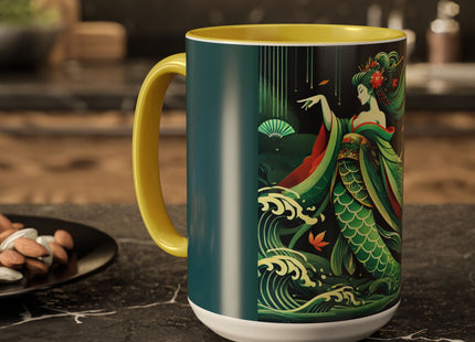 Mermaid Queen Rising from the Deep Colorful Mugs (11oz, 15oz)