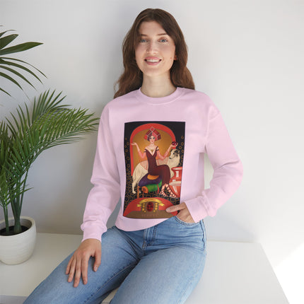 January & Garnet (from the Gem Series) by Sofia Chiostri Heavy Blend™ Crewneck Sweatshirt