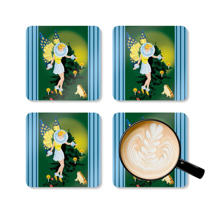 The Enchanted Encounter Corkwood Coaster Set