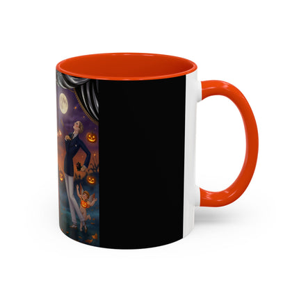🏹🎃 Cupid's Arrow At Pumpkin Moon Manor Colorful Mug – Romantic Halloween Charm