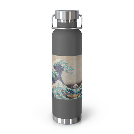 The Great Wave off Kanagawa by Katsushika Hokusai Copper Vacuum Insulated Bottle, 22oz