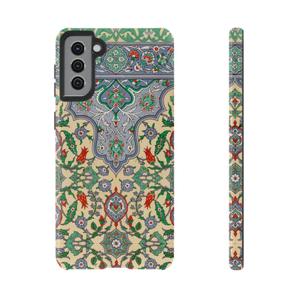 Arabic Art Pattern, Plate by Emile Prisse d’Avennes Phone Cases