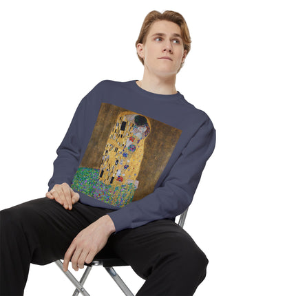 The Kiss by Gustav Klimt Unisex Garment-Dyed Sweatshirt
