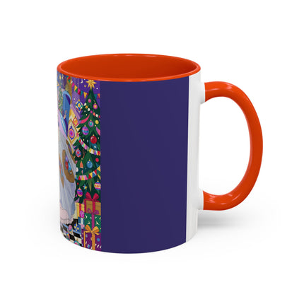 🎄✨ The Lady Of The Christmas Ornament Colorful Mug – Art Deco Holiday Fantasy