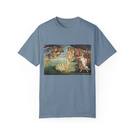 Birth of Venus by Sandro Botticelli Unisex Garment-Dyed T-shirt