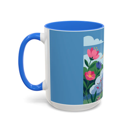 Garden Of New Beginnings Colorful Mugs – Art Deco Floral Elegance
