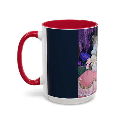 The Moonlit Garden Serenade Colorful Mugs – Art Deco Musical Elegance