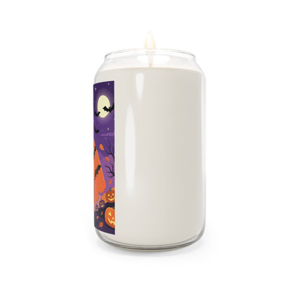 🎃🌕 The Pumpkin Moon Enchantress Scented Soy Candle – Elegant Halloween Masquerade