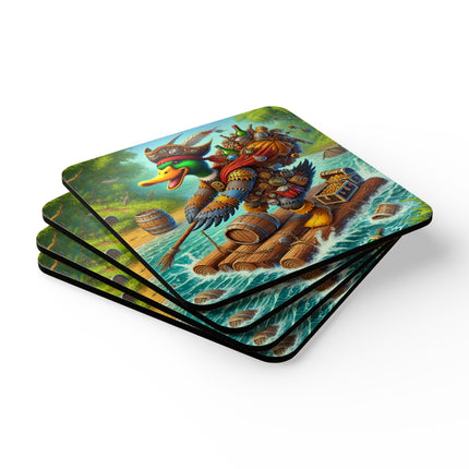 The Daring Drake Corkwood Coaster Set