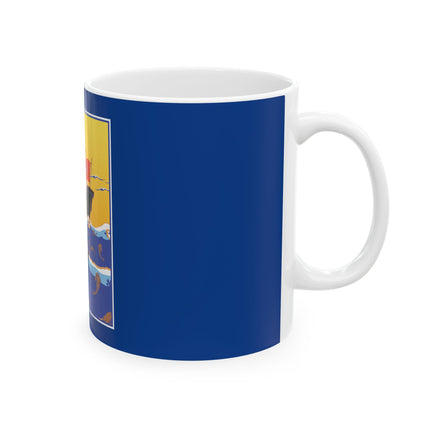 Golden Seas and Whimsical Dreams Ceramic Mug 11oz