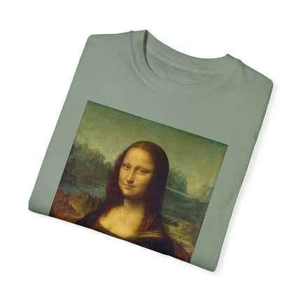 Mona Lisa by Leonardo da Vinci Unisex Garment-Dyed T-shirt