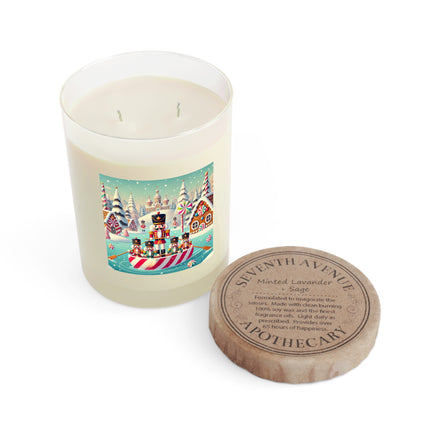 The Nutcracker's Candy-Striped Adventure Scented Candle - Full Glass, 11oz