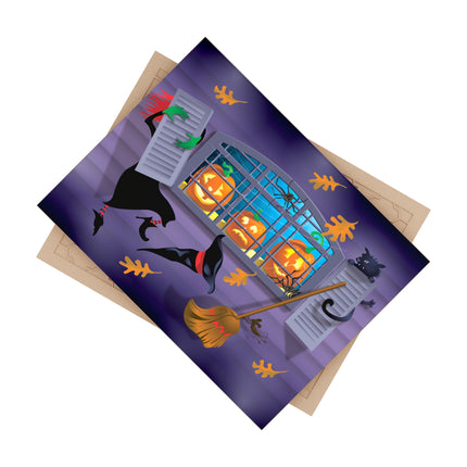 Whimsical Halloween Mischief Ceramic Tile