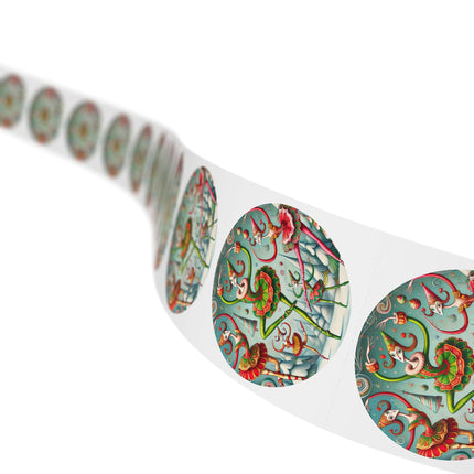 Christmas Ballet of the Absurd Round Sticker Label Rolls