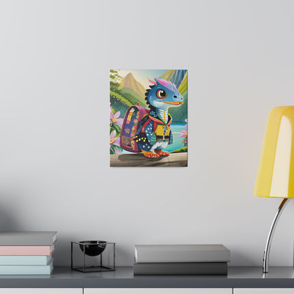 Baby Raptor Matte Canvas, Stretched, 0.75"