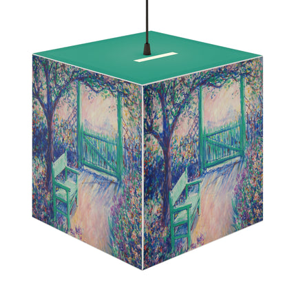 The Artist’s Garden by Theodore Earl Butler Light Cube Lamp