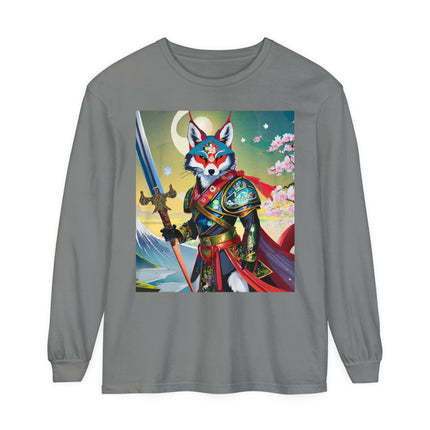 Cyberpunk Samurai Dog Long Sleeve T-Shirt