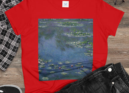 Water Lilies by Claude Monet Women's Midweight Cotton Tee