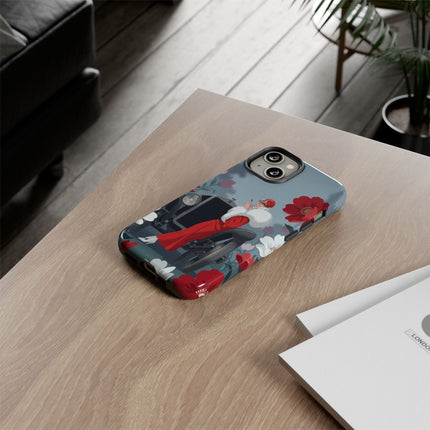 🚗🌺 The Lady Of The Grand Touring Car Phone Case – Art Deco Motoring Elegance