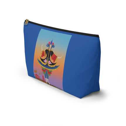 Kabuki Dancer at Twilight Cosmetic Bag – Elegant Performance & Vibrant Fantasy